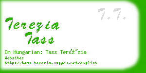 terezia tass business card